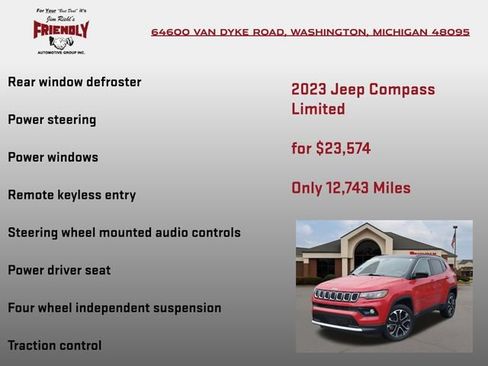 Used 2023 Jeep Compass Limited AWD/4WD image 10