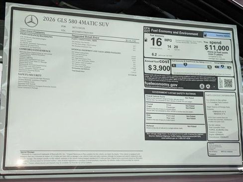 New 2026 Mercedes-Benz GLS 580 GLS 580 image 20