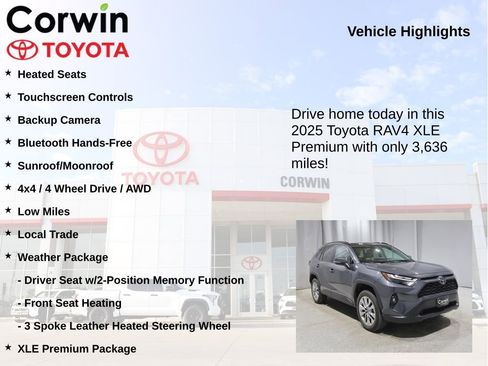 Used 2025 Toyota RAV4 XLE Premium w/ Weather Package AWD/4WD image 6
