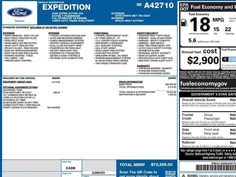 Used 2025 Ford Expedition Active AWD/4WD image 2