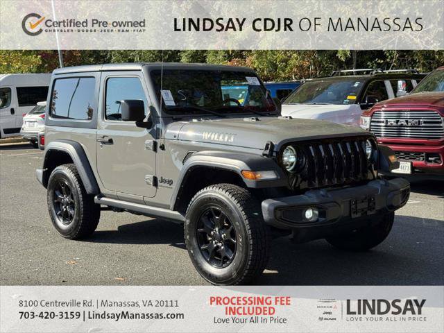 Certified 2021 Jeep Wrangler Sport AWD/4WD image 1