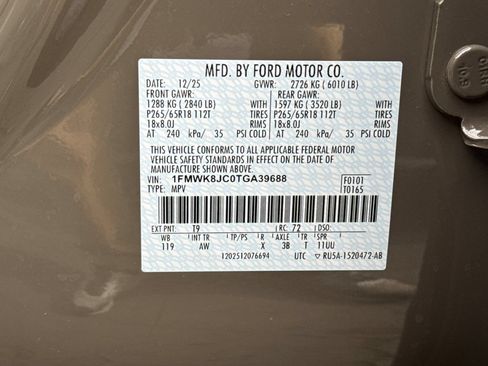 New 2026 Ford Explorer Tremor w/ Tremor Ultimate Package AWD/4WD image 36