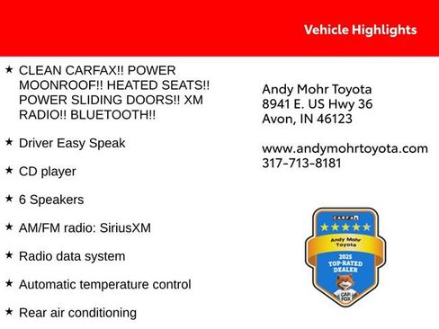 Used 2018 Toyota Sienna XLE FWD image 2