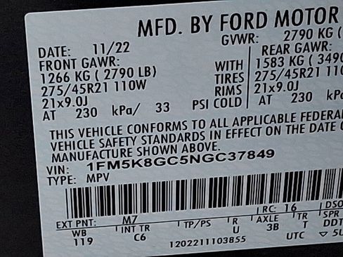 Used 2022 Ford Explorer ST w/ Equipment Group 401A image 33