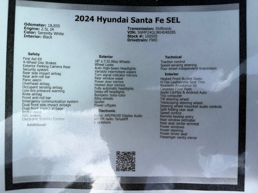 Used 2024 Hyundai Santa Fe SEL FWD image 49