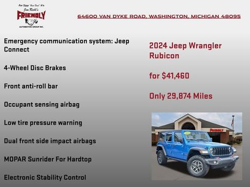 Used 2024 Jeep Wrangler Unlimited Rubicon AWD/4WD image 20