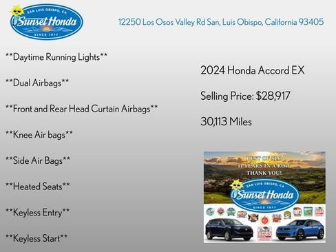 Used 2024 Honda Accord EX image 3