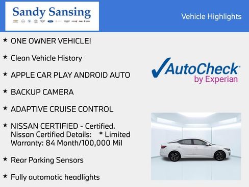 Certified 2025 Nissan Sentra SV FWD image 8