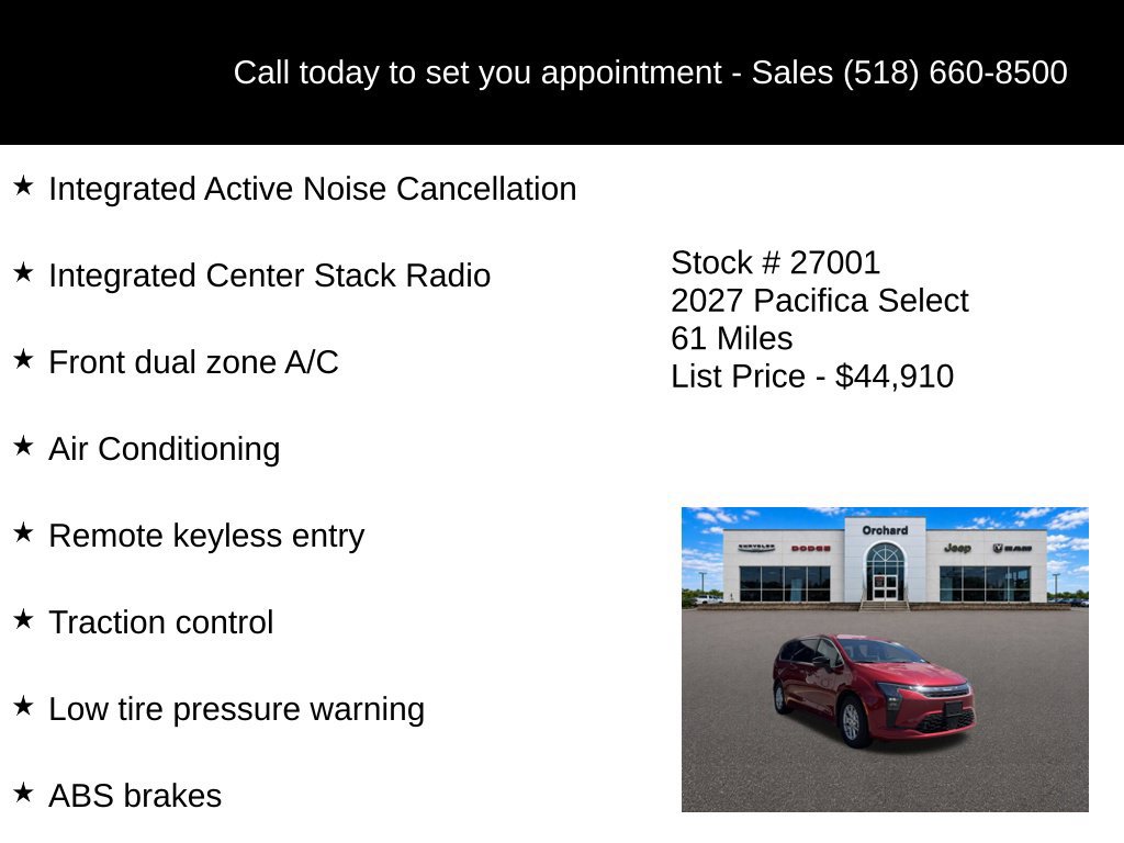 New 2027 Chrysler Pacifica Select FWD image 5