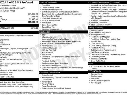 Certified 2025 MAZDA CX-50 AWD 2.5 S w/ Weather Package image 30