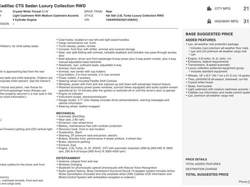 Used 2016 Cadillac CTS Luxury image 2