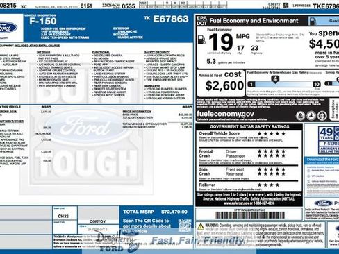 New 2026 Ford F150 Lariat w/ Equipment Group 501A Mid AWD/4WD image 5