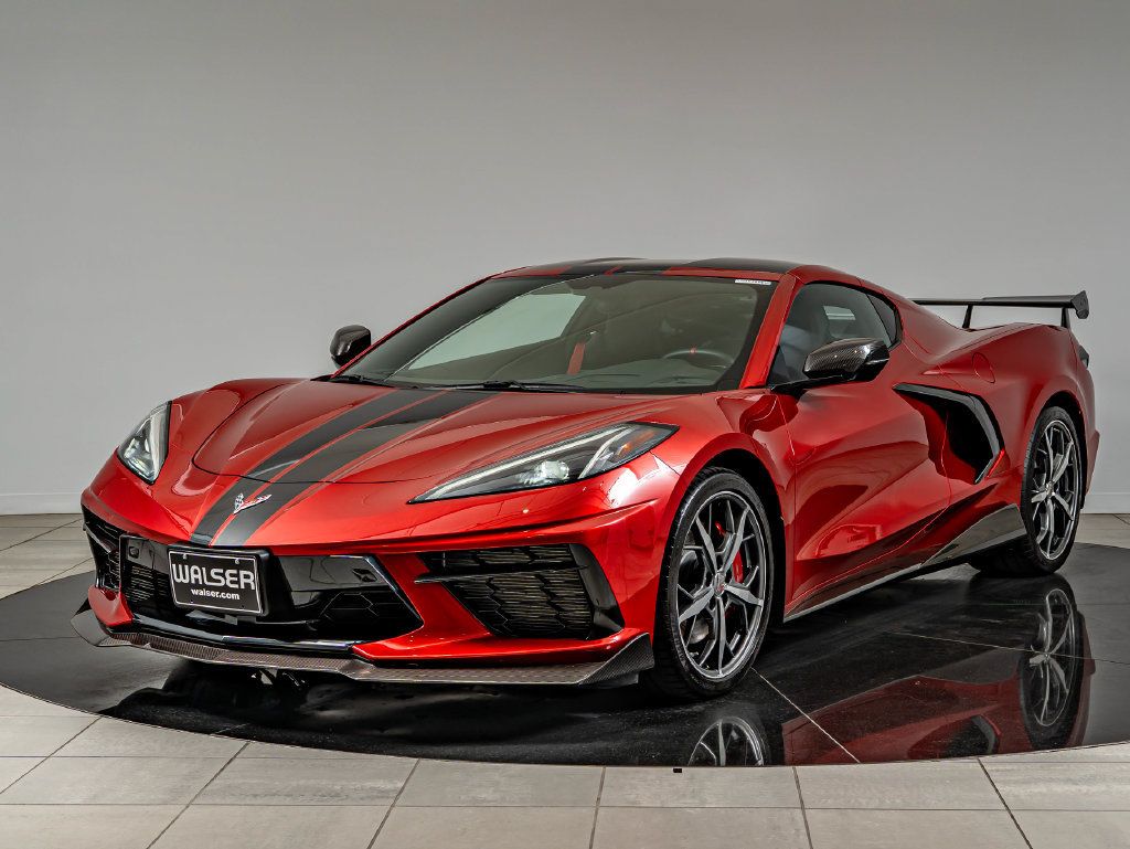 Used 2021 Chevrolet Corvette Stingray Premium Cpe w/ Z51 Performance Package RWD image 1