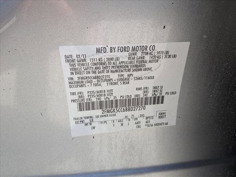 Used 2011 Ford Flex SEL w/ Rapid Spec Order Code FWD image 27