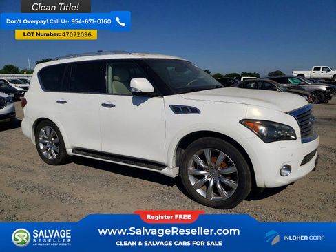 Used 2012 INFINITI QX56 4WD w/ Deluxe Touring Pkg image 3