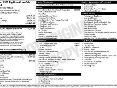 Used 2025 RAM 1500 Big Horn AWD/4WD image 3
