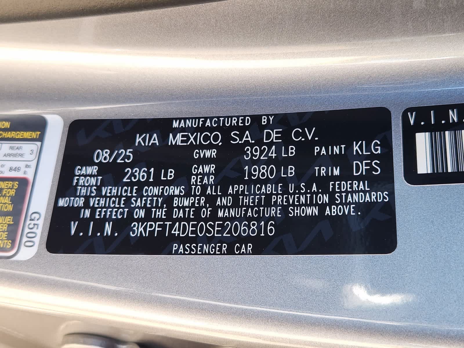 Certified 2025 Kia K4 FWD image 28