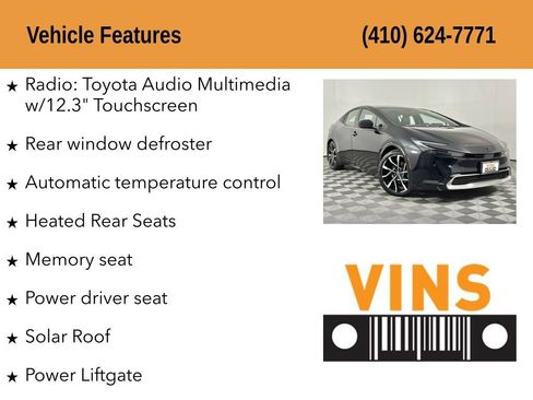 Used 2024 Toyota Prius Prime Premium w/ Advanced Technology Package FWD image 5