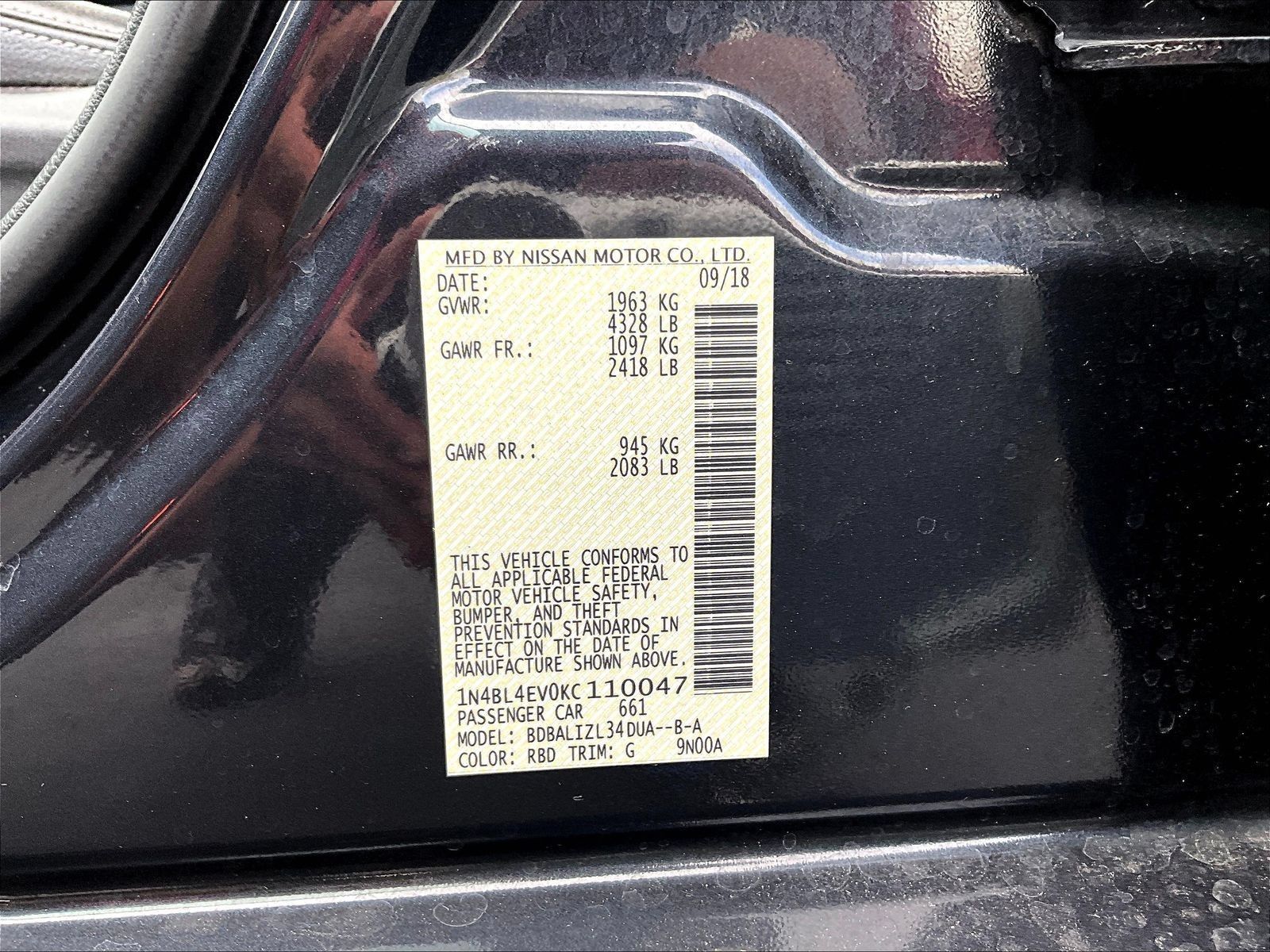Used 2019 Nissan Altima 2.5 SL FWD image 5