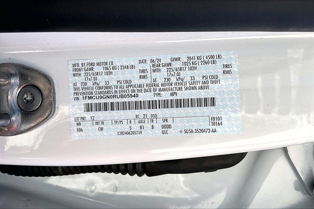 Used 2024 Ford Escape Active w/ Tech Pack #1 AWD/4WD image 35