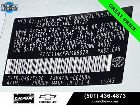 Used 2024 Toyota Camry LE image 33