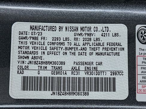 Used 2024 Nissan Z Performance w/ Floor Mat Package image 40