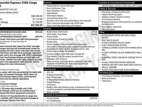 Used 2023 Chevrolet Express 2500 w/ Driver Convenience Package RWD image 13