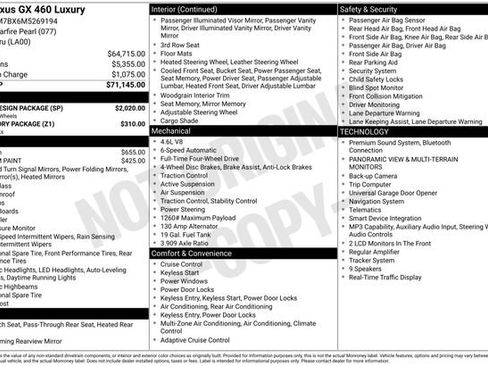 Used 2021 Lexus GX 460 Luxury w/ Sport Design Package AWD/4WD image 2
