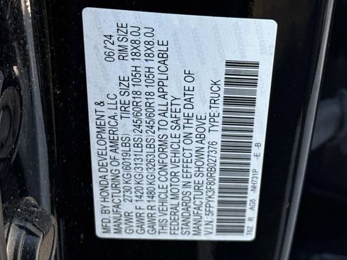 Used 2024 Honda Ridgeline Black Edition image 30