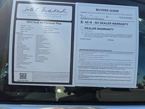 Used 2014 Audi A4 2.0T Premium Plus w/ Premium Plus Package image 18