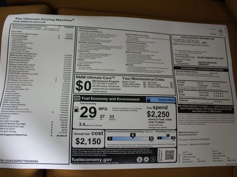 New 2026 BMW X3 xDrive30 w/ Premium Package image 20