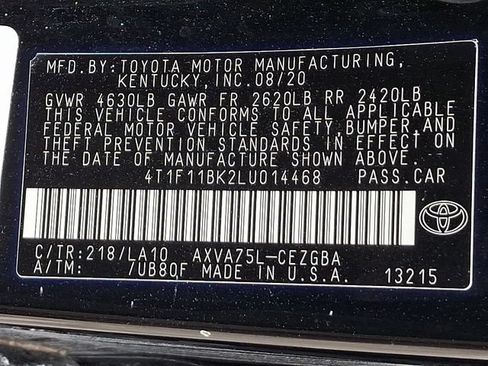 Used 2020 Toyota Camry XLE w/ Carpet Mat Package AWD/4WD image 30
