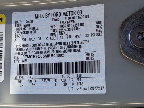 Used 2021 Ford Bronco Sport Outer Banks image 19