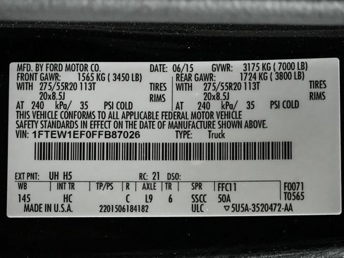 Used 2015 Ford F150 Lariat AWD/4WD image 59