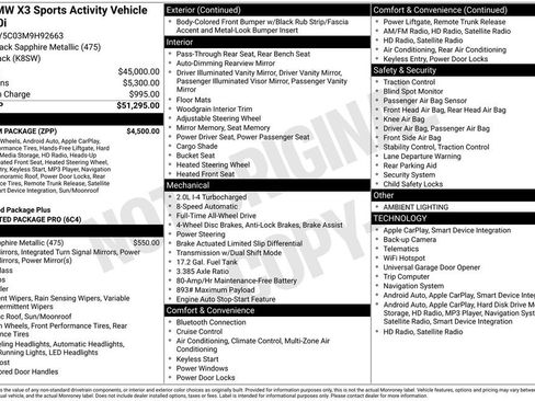 Used 2021 BMW X3 xDrive30i w/ Premium Package image 11