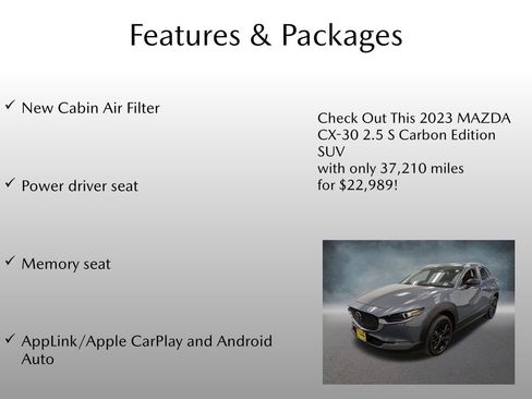 Certified 2023 MAZDA CX-30 AWD 2.5 S w/ Preferred Package image 8