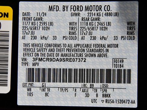 Used 2025 Ford Bronco Sport Badlands w/ Badlands Tech Package AWD/4WD image 14