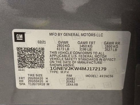 Used 2021 Chevrolet Traverse RS w/ LPO, Floor Liner Package AWD/4WD image 32