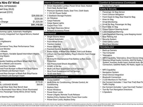 Certified 2023 Kia Niro Wind FWD image 17