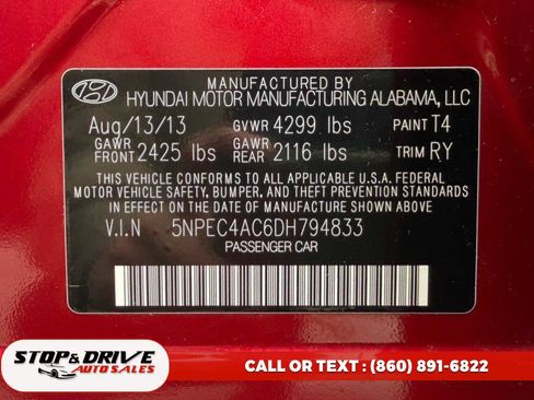 Used 2013 Hyundai Sonata SE w/ Navigation & Sunroof Pkg FWD image 19