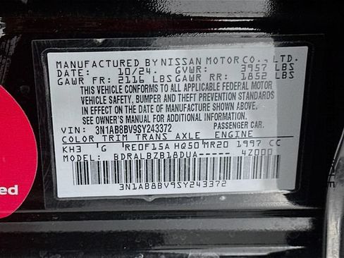 Certified 2025 Nissan Sentra S FWD image 30