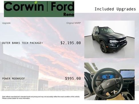 Used 2025 Ford Bronco Sport Outer Banks w/ Outer Banks Tech Package+ AWD/4WD image 3