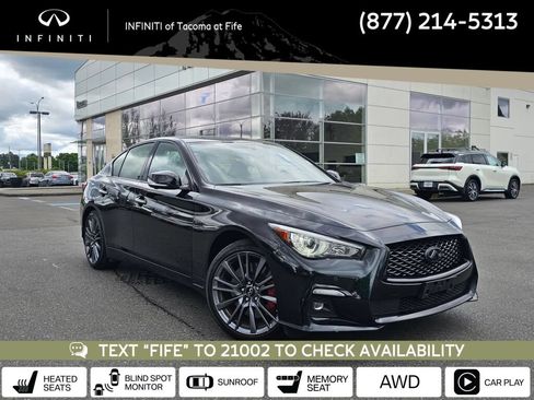 Used 2023 INFINITI Q50 Red Sport 400 w/ Black Opal Edition AWD/4WD image 1