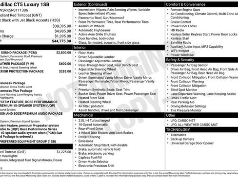 Used 2024 Cadillac CT5 Luxury w/ Sun And Sound Package RWD image 11