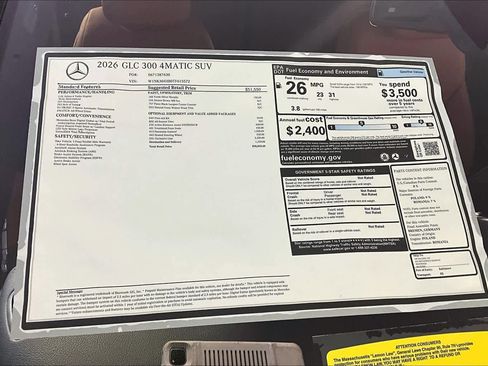 New 2026 Mercedes-Benz GLC 300 4MATIC image 18