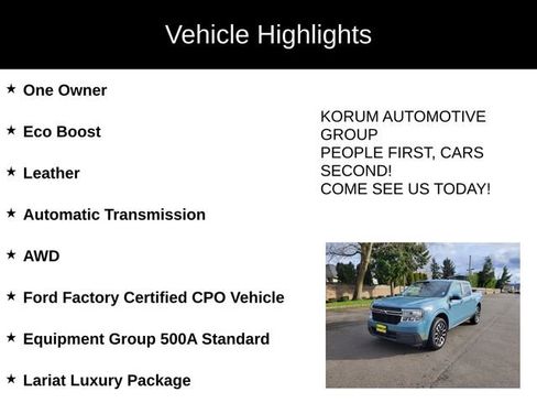 Certified 2023 Ford Maverick Lariat w/ Lariat Luxury Package image 4