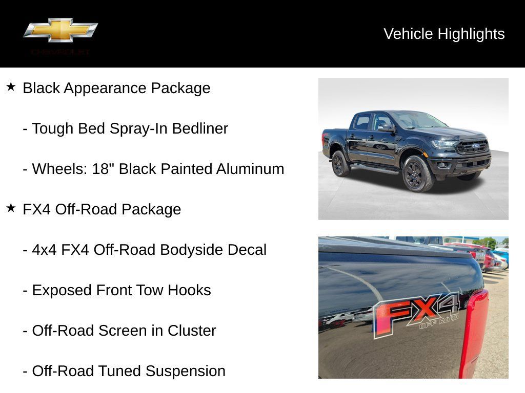Used 2019 Ford Ranger Lariat w/ Black Appearance Package AWD/4WD image 20
