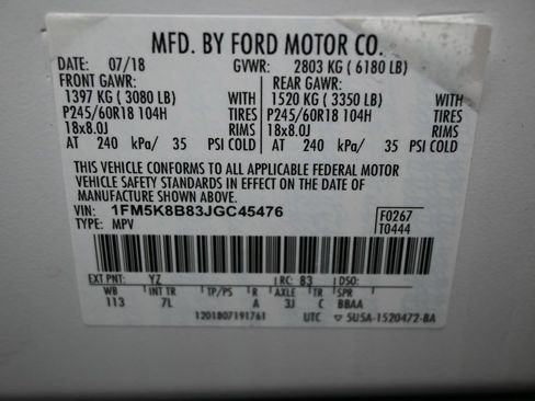 Used 2018 Ford Explorer 4WD image 9