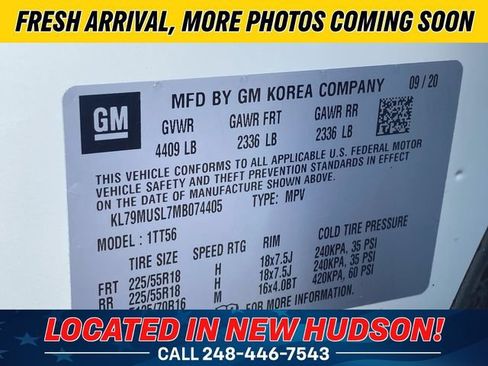 Used 2021 Chevrolet TrailBlazer RS w/ Sun and Liftgate Package AWD/4WD image 14