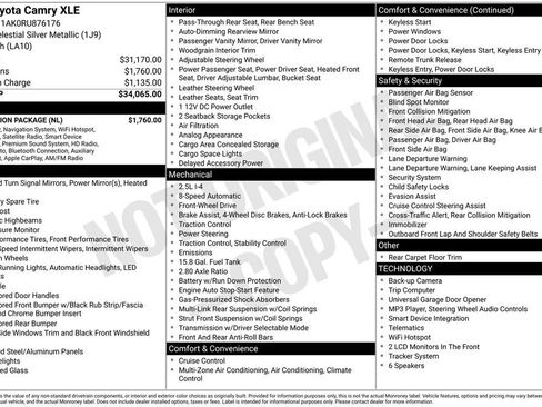 Used 2024 Toyota Camry XLE w/ Navigation Package FWD image 13